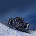 Men Navy Blue Analogue Watch BQ2403