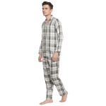 Olive Green Checkered Sleepwear Set