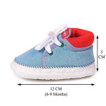 INSTABUYZ Baby Boys & Baby Girls Shoes for Boys & Girls, Infant Shoes for Newborn, First Walking Baby Shoe (6-9 Months) Blue