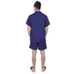 Blue Solid Sleepwear Set (Get Free Face Mask Inside)