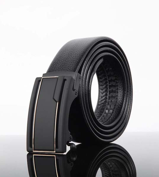 Men Black Solid Belt