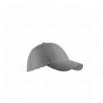 Unisex Grey Solid Breathable Golf Cap