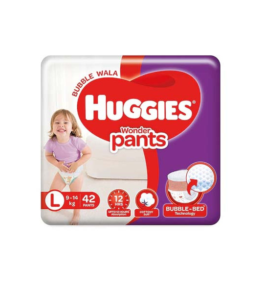 12 Hours Wetness Absorb Bubble Diaper 42 Pants