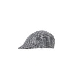 Men Grey Checked Ascot Cap