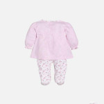 Girls Pink Cotton Romper