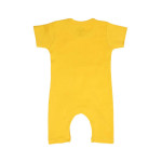 Infant Kids Yellow & White Printed Pure Cotton Rompers