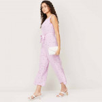 Women Printed Belt-Detail Jumpsuit